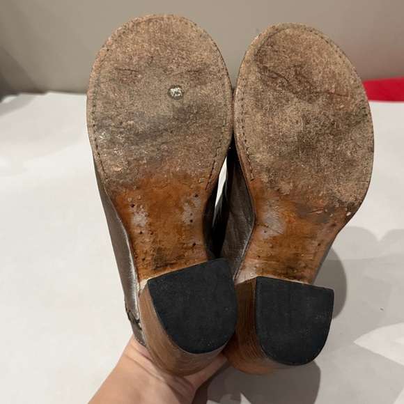 Freebird Brown Leather Mules - Picture 6 of 6